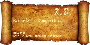 Kalmár Dominika névjegykártya